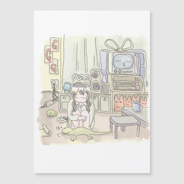 CARTE MAGNÉTIQUE さにごなじ (Devant)