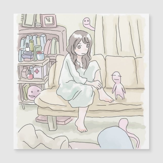 CARTE MAGNÉTIQUE さににむじ (Devant)