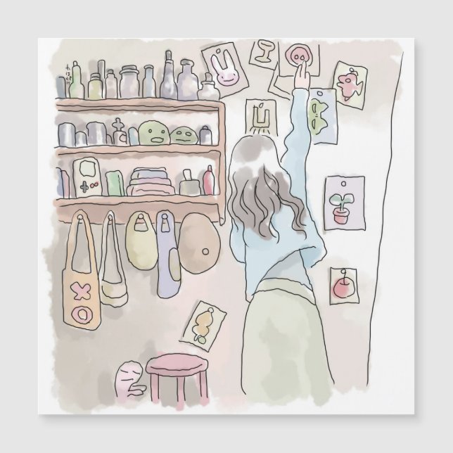 CARTE MAGNÉTIQUE さ に し な じ (Devant)