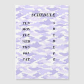 CARTE MAGNÉTIQUE 文字　カスタム　迷彩（パープル）  (Devant)