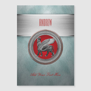 Carte Magnétique [100] Taureau ailé assyrien : Argent et lamassu no
