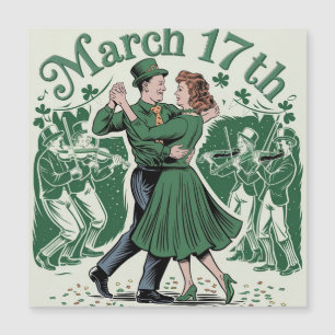 Carte Magnétique 17 mars saint Patrick. Festival irlandais