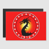 Carte Magnétique 1976 Année du Dragon (Devant / Derrière)
