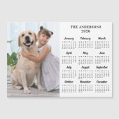Carte Magnétique 2023 Calendar Pet Dog Kid Custom (Devant)