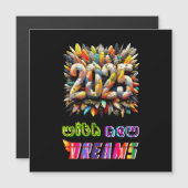 Carte Magnétique 2025 Avec De Nouveaux Rêves (Devant / Derrière)