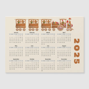 Carte magnétique 2025 Calendrier des trains de pai