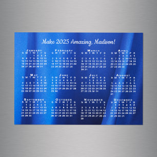 Carte Magnétique 2025 Calendrier Motivation Nom Aimant Photo Person