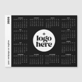 Carte Magnétique 2026 Business Logo Full Year Magnetic Calendar (Devant)