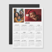 Carte Magnétique 2026 Personalized Photos Mini Calendar (Devant / Derrière)