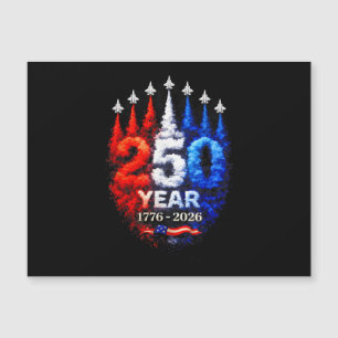 Carte Magnétique 250 Ans Américain 1776 2026 250ème USA Patriotique