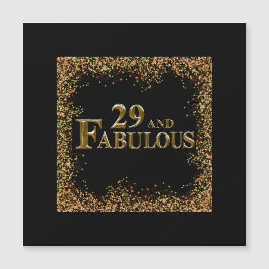 Carte Magnétique 29e anniversaire (Devant)