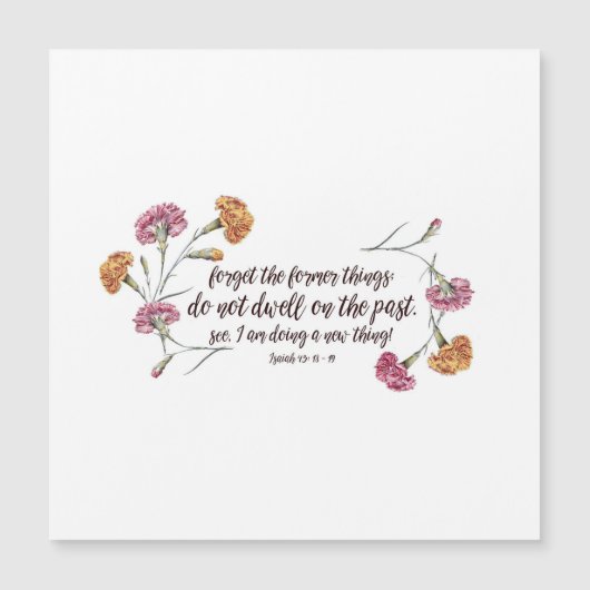 Carte Magnétique 43:18 d'Isaïe - 19 (Devant)