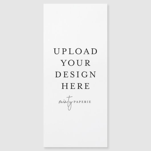 Carte magnétique 4" x 9" Portrait (Devant)