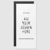 Carte magnétique 4" x 9" Portrait (Devant / Derrière)