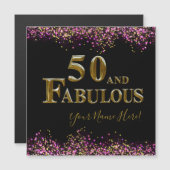 Carte Magnétique 50e anniversaire (Devant / Derrière)