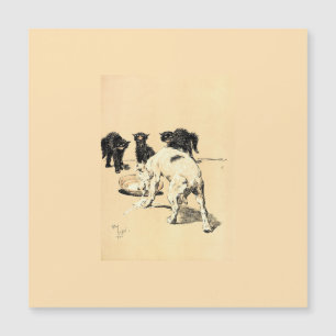 Carte Magnétique A Dog Day Pl 03 (1902) Cecil Charles Tapestry