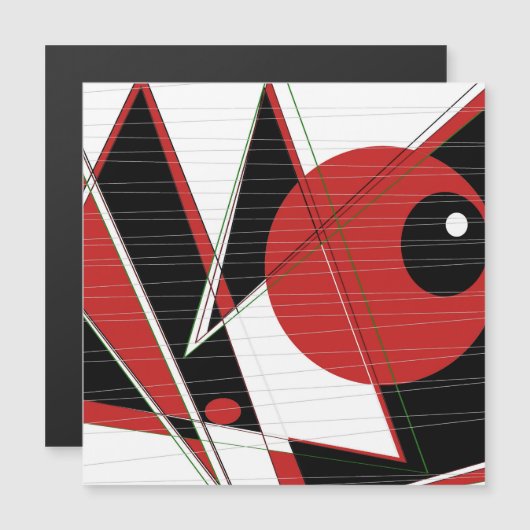 Carte magnétique à oeil rouge (Devant / Derrière)