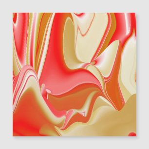 Carte Magnétique Abstrait 3D Love and Gold Rainbow