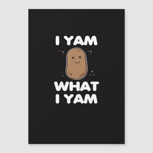 Carte Magnétique Action de grâce Je suis ce que je suis Classique d (Devant)