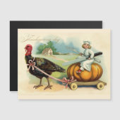 Carte Magnétique Action de grâces vintage (Devant / Derrière)