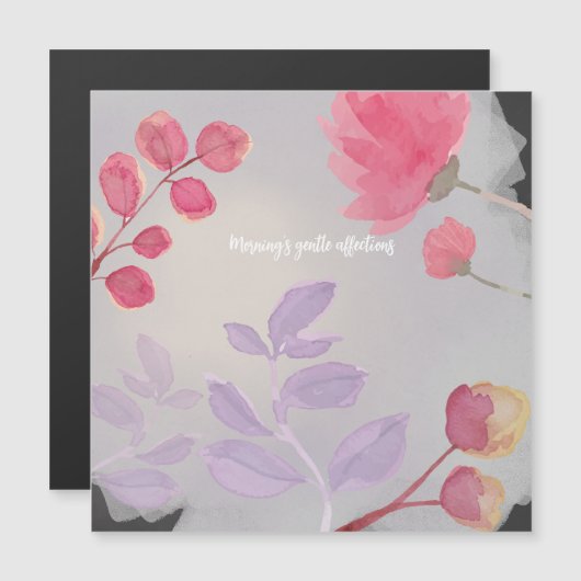Carte Magnétique Affections douces du matin (Devant / Derrière)