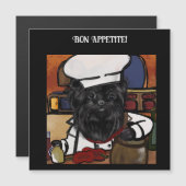 Carte Magnétique Affenpinscher (Devant / Derrière)