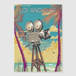 Carte Magnétique Affiche de caméra de cinéma Los Angeles