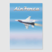 Carte Magnétique Affiche de jet de l'armée de l'air (Devant)