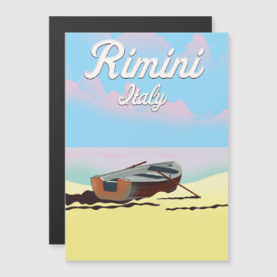 Carte Magnétique Affiche de plage de Rimini Italie