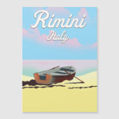 Carte Magnétique Affiche de plage de Rimini Italie (Devant)