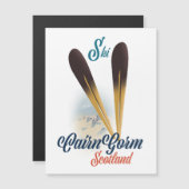 Carte Magnétique Affiche de ski CairnGorm Écosse (Devant / Derrière)