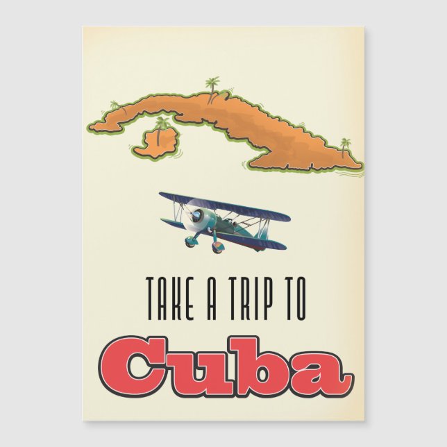 Carte Magnétique Affiche de vacances à Cuba (Devant)