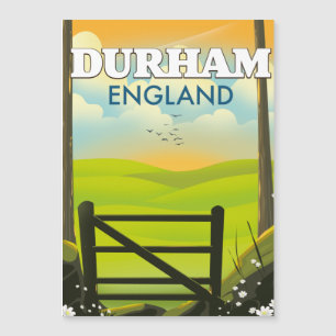 Carte Magnétique Affiche de voyage de Durham Angleterre