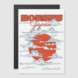 Carte Magnétique Affiche de voyage de Honshu Japon