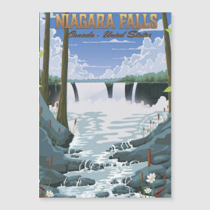 Carte Magnétique Affiche de voyage des chutes du Niagara