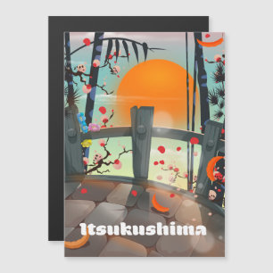 Carte Magnétique Affiche de voyage Itsukushima Japon