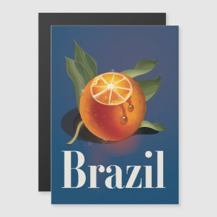 Carte Magnétique Affiche de voyage Oranges du Brésil