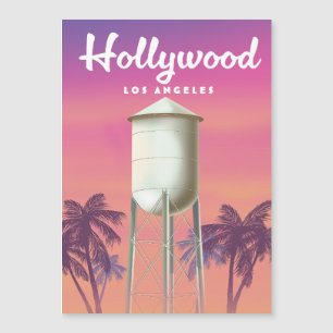 Carte Magnétique Affiche Hollywood Los Angeles Travel