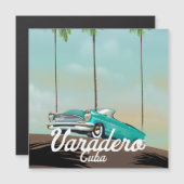 Carte Magnétique Affiche Voyage Varadero Cuba (Devant / Derrière)