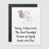 Carte Magnétique affirmation positive (Devant / Derrière)