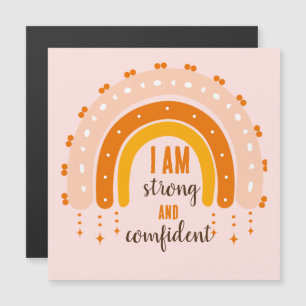 CARTE MAGNÉTIQUE AFFIRMATION SIMPLE CLASSIQUE DESIGN BOHÈME ARC-EN-