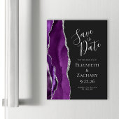 Carte Magnétique Agate Purple Silver Dark Magnetic Enregistrer la d