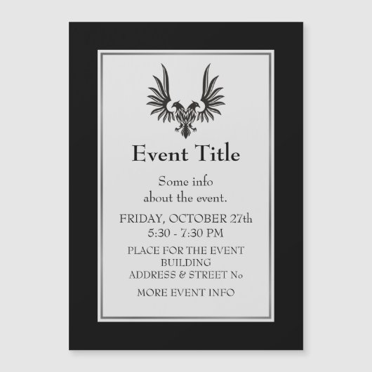 Carte Magnétique Aigle à deux têtes (Devant)