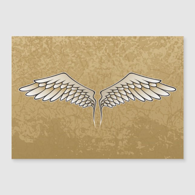 Carte Magnétique Ailes beige (Devant)