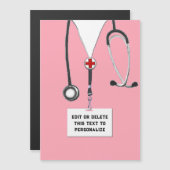 Carte Magnétique Aimant cadeau personnel (Devant / Derrière)