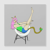 Carte Magnétique aimant catgirl (Devant)