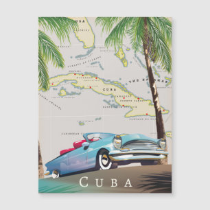Carte Magnétique Aimant Cuba