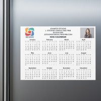 Aimant de calendrier d'entreprise personnalisé ave