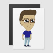 Carte Magnétique aimant de chibi (Devant / Derrière)