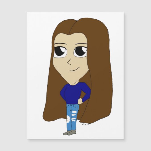 Carte Magnétique aimant de chibi (Devant)